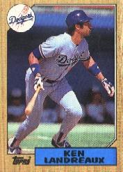 1987 Topps Baseball Cards      699     Ken Landreaux